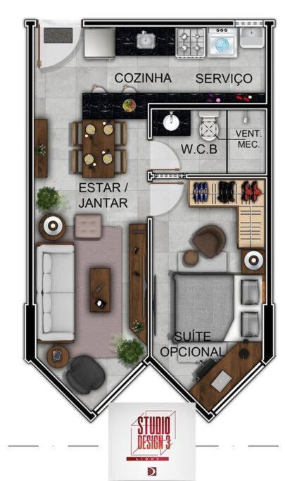 Apartamento E Sala A 260m Da *
